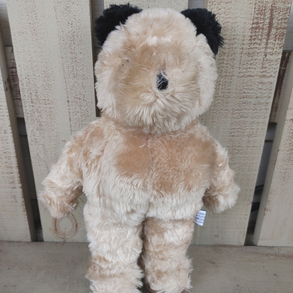 Vintage Eden Paddington Bear Tan Plush Animal 1972 1981 Yellow Coat & Pants 14"  - Picture 8 of 11